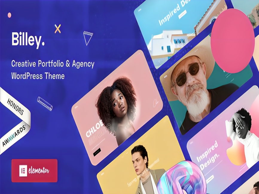 Billey – Tema WordPress para Portfólio Criativo, Agências e Freelancers