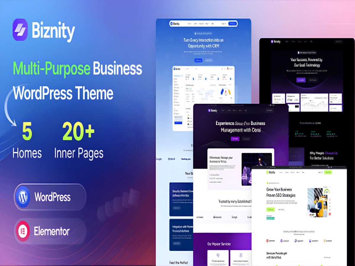 Biznity – Tema WordPress para Empresas, Serviços, Reformas e Lojas Virtuais