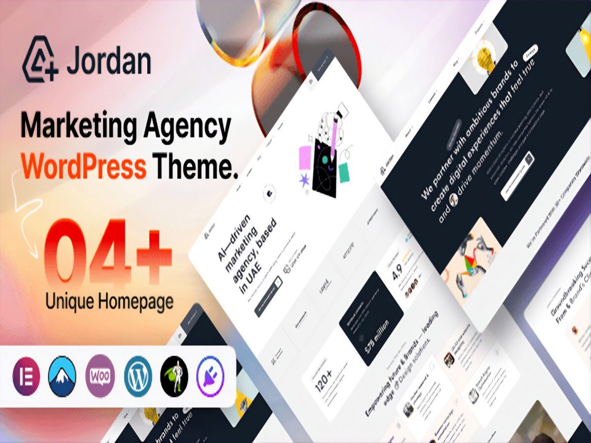Jordan – Tema WordPress para Agências de Marketing, Publicidade e Negócios Digitais