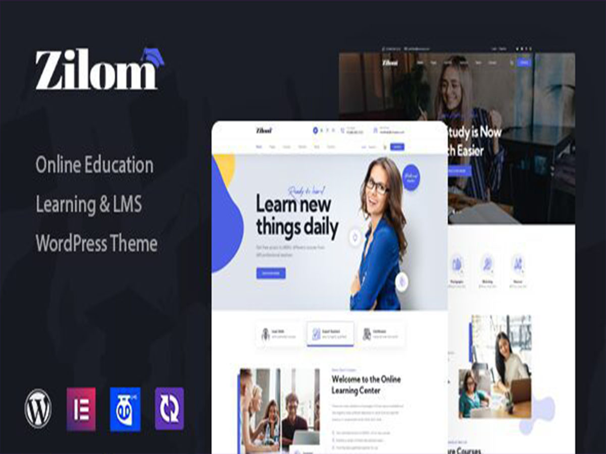 Zilom – Tema WordPress LMS para Cursos Online, EAD e Marketplace de Educação
